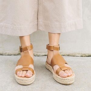 Soludos Banded Shield Espadrilles Leather Sandal
